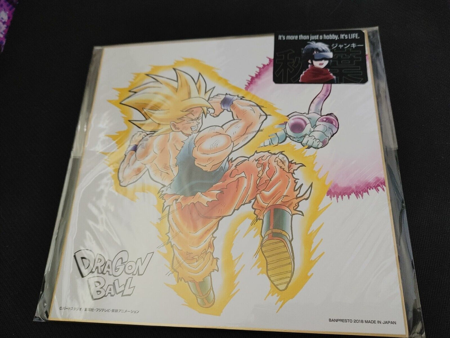 Anime Dragon Ball SS Goku VS Frieza Shikishi Art Panel Japan Limited