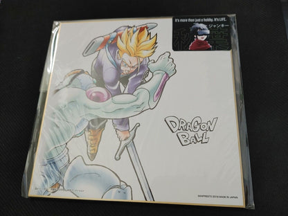 Anime Dragon Ball SS Trunks VS Frieza Shikishi Art Panel Japan Limited