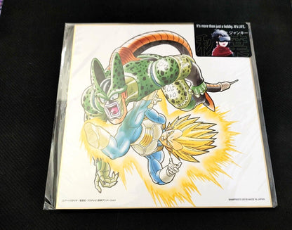 Anime Dragon Ball SS Vegeta VS Cell Shikishi Art Panel Japan Limited