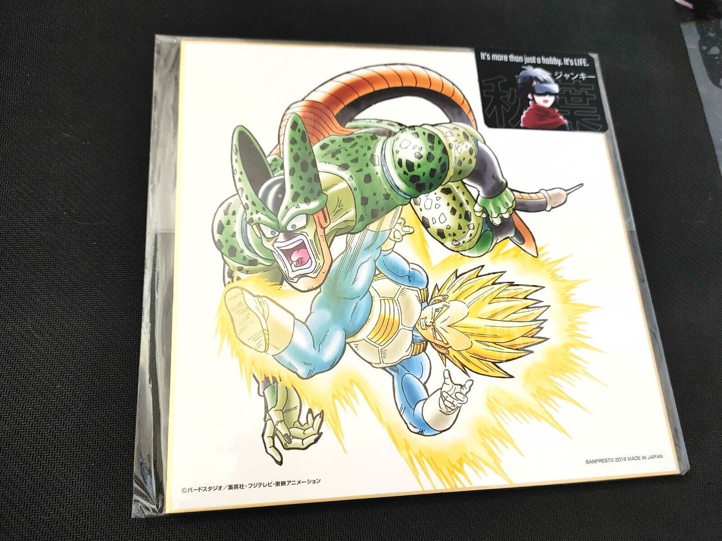 Anime Dragon Ball SS Vegeta VS Cell Shikishi Art Panel Japan Limited