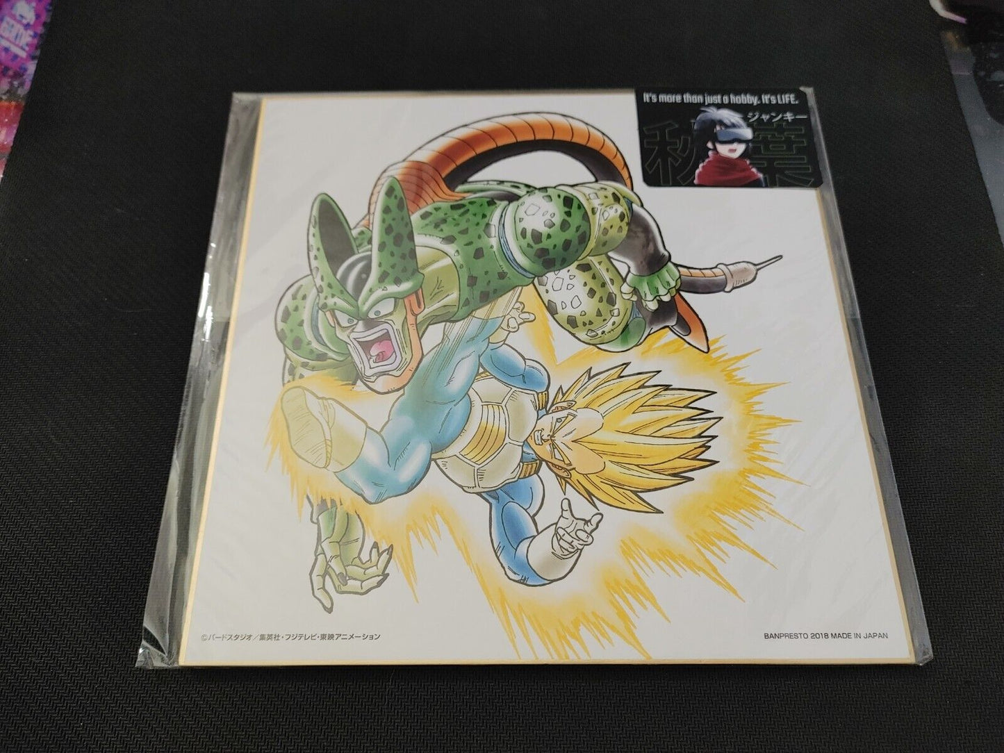 Anime Dragon Ball SS Vegeta VS Cell Shikishi Art Panel Japan Limited