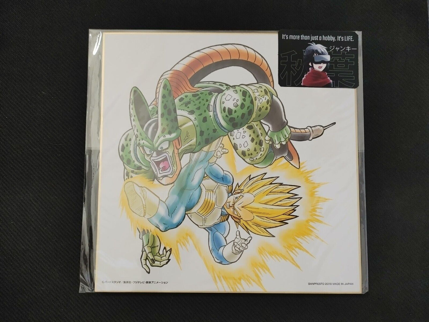 Anime Dragon Ball SS Vegeta VS Cell Shikishi Art Panel Japan Limited