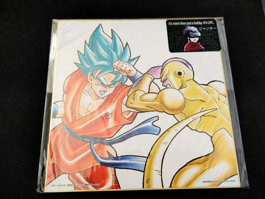 Anime Dragon Ball SS Blue Goku VS Frieza Shikishi Art Panel Japan Limited