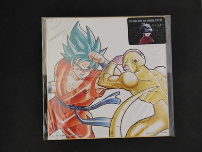 Anime Dragon Ball SS Blue Goku VS Frieza Shikishi Art Panel Japan Limited