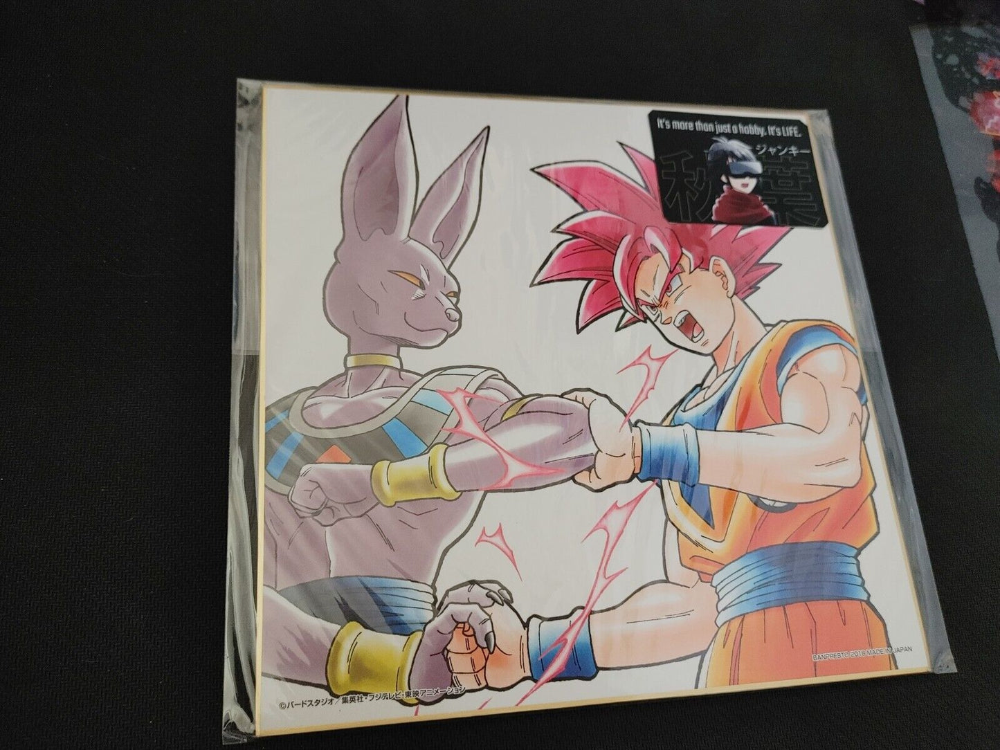 Anime Dragon Ball SS God Goku VS Beerus Shikishi Art Panel Japan Limited