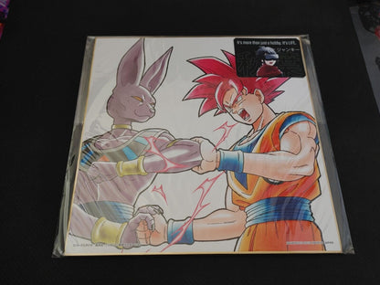 Anime Dragon Ball SS God Goku VS Beerus Shikishi Art Panel Japan Limited