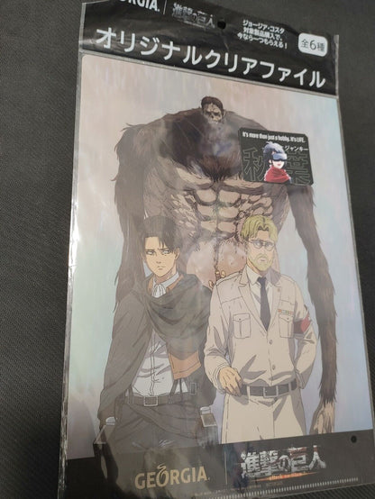 Attack on Titan Collectible Design Clear File Design Levi C GOODS JAPAN