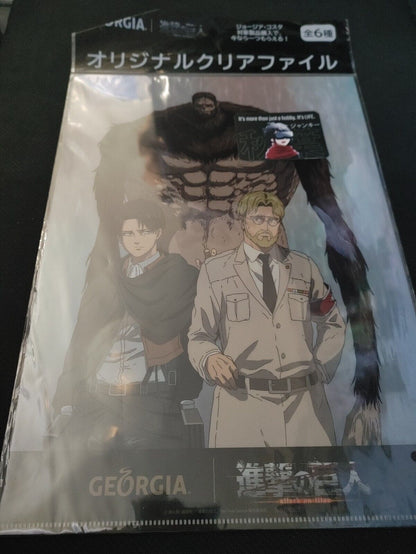 Attack on Titan Collectible Design Clear File Design Levi C GOODS JAPAN