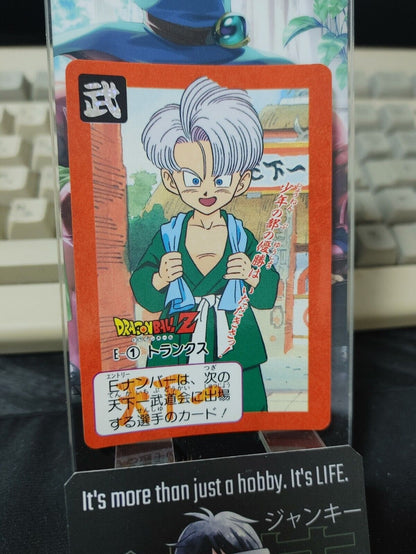 Dragon Ball Z Bandai Carddass Card Trunks E-1 Japanese Retro Vintage Japan