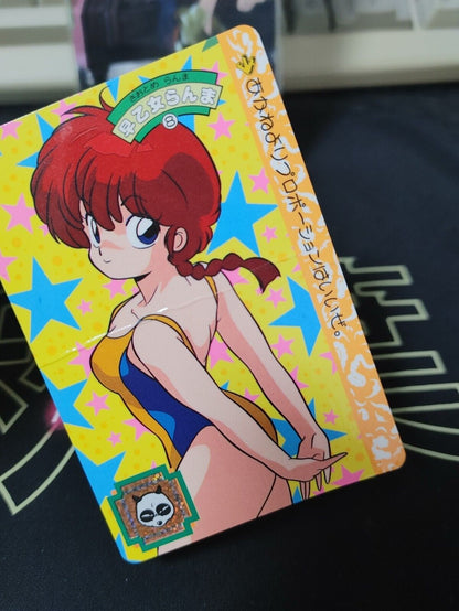 Ranma 1/2 Bandai Carddass Card 8 Sexy Swimsuit Card Japanese Retro Vintage JAPAN