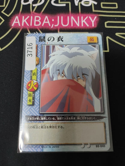 Inuyasha Bandai Carddass Card B0-040 Japanese Retro Vintage Japan