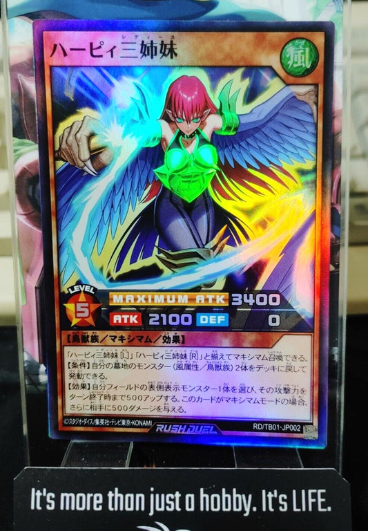 Yugioh RD/TB01-JP002 Harpie Ladies Super Rare Rush Duel JAPAN UNCENSORED