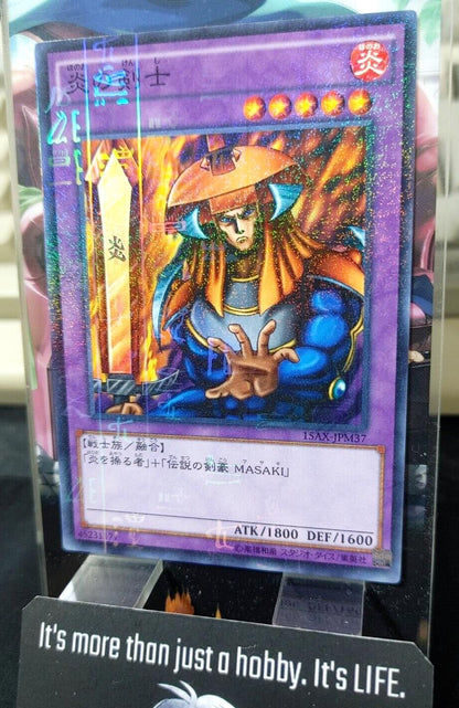 Yugioh 15AX-JPM37 Flame Swordsman Millennium Rare JAPAN Yu-Gi-Oh OCG Release