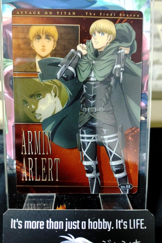 Attack on Titan Card Armin Arlert 03 Japan Collectible Release AoT