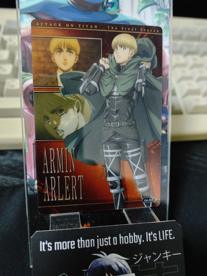 Attack on Titan Card Armin Arlert 03 Japan Collectible Release AoT