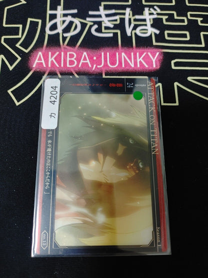 Attack on Titan Card Annie Mikasa 13 Japan Collectible Release AoT