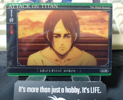 Attack on Titan Card Eren 26 Japan Collectible Release AoT