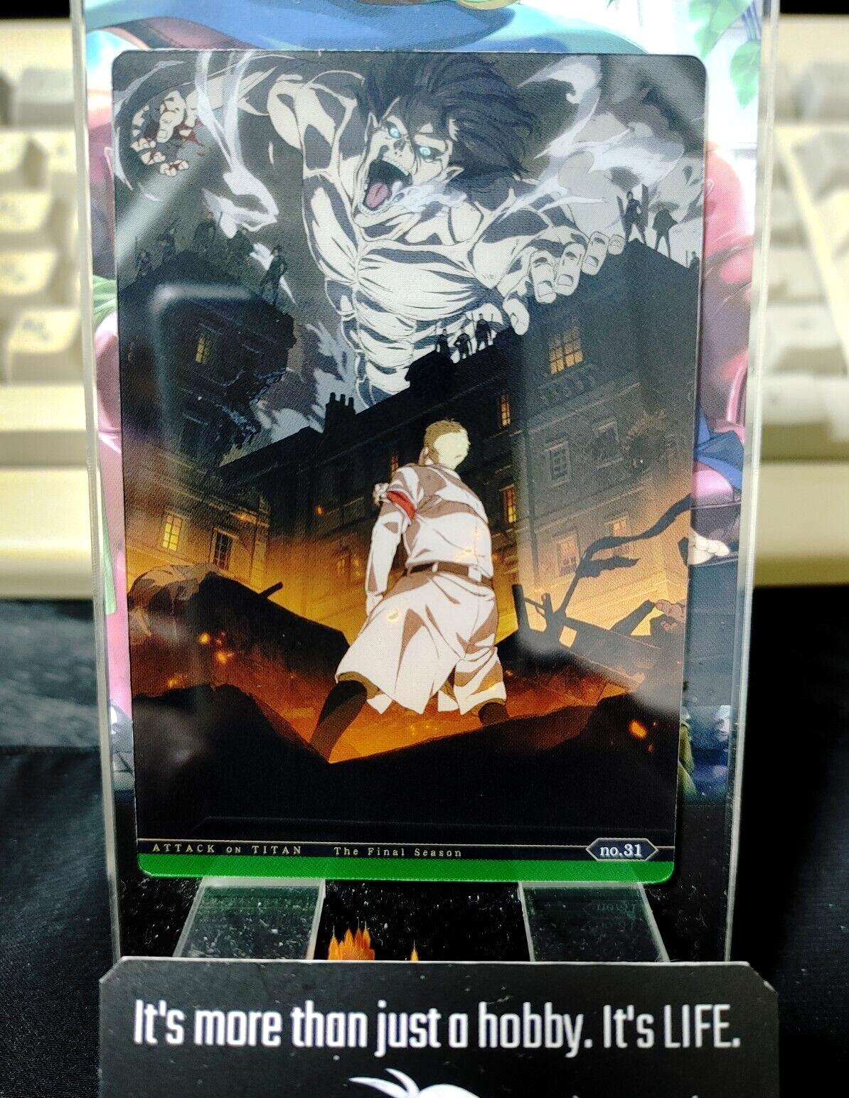 Attack on Titan Card Eren Reiner Mikasa 31 Japan Collectible Release AoT