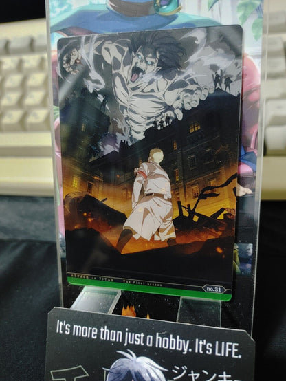 Attack on Titan Card Eren Reiner Mikasa 31 Japan Collectible Release AoT