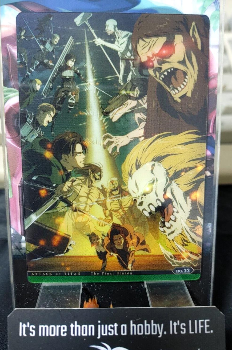 Attack on Titan Card Eren Reiner Mikasa Gabi 33 Japan Collectible Release AoT