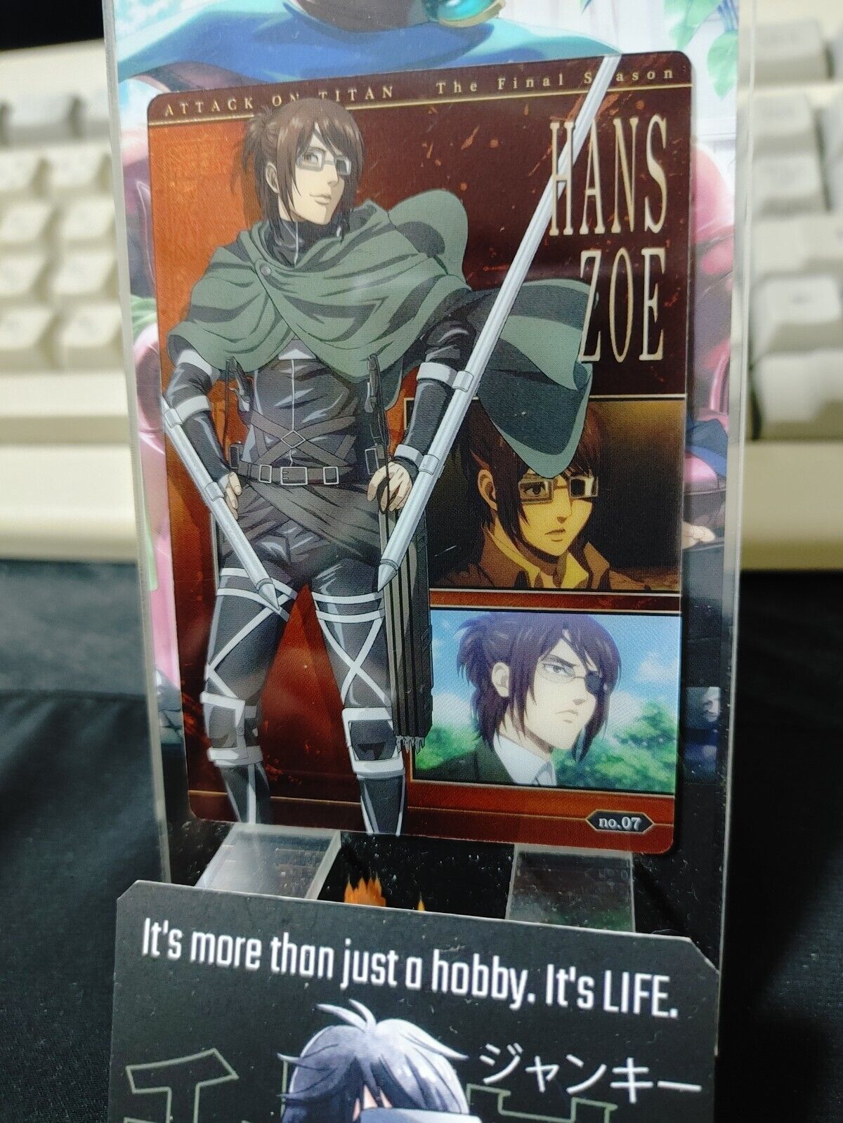 Attack on Titan Card Hans Zoe 07 Collectible Release AoT JAPAN