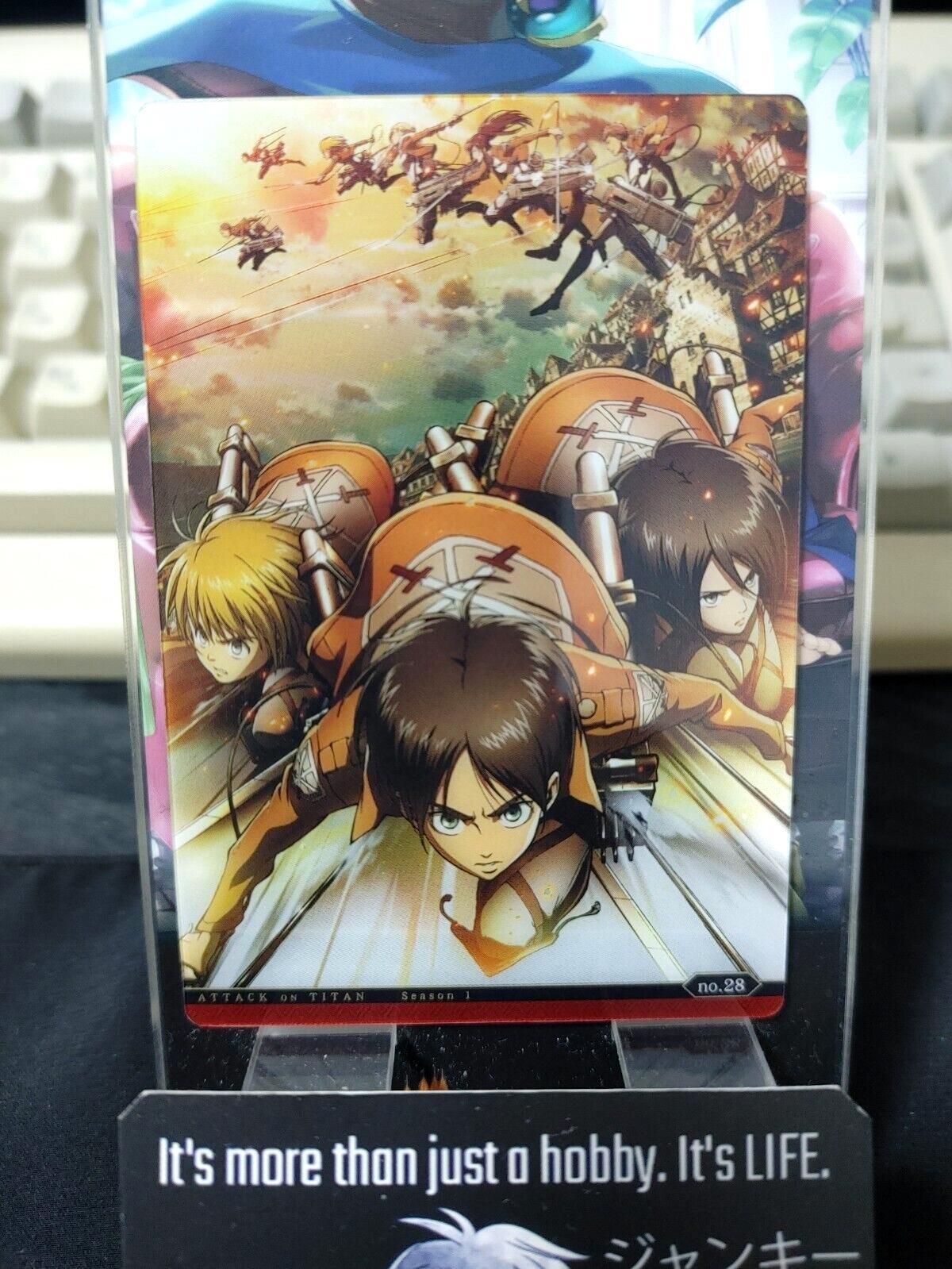 Attack on Titan Card Eren Armin Mikasa 26 Collectible Release AoT JAPAN