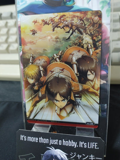 Attack on Titan Card Eren Armin Mikasa 26 Collectible Release AoT JAPAN