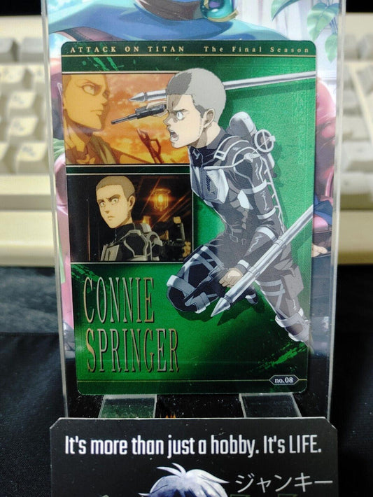 Attack on Titan Card Connnie 08 Collectible Release AoT JAPAN