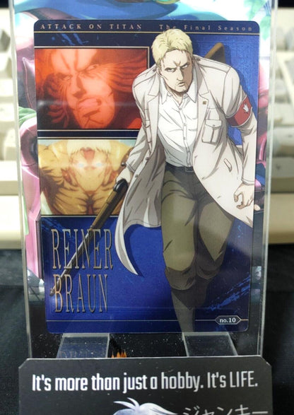 Attack on Titan Card Reiner 10 Collectible Release AoT JAPAN