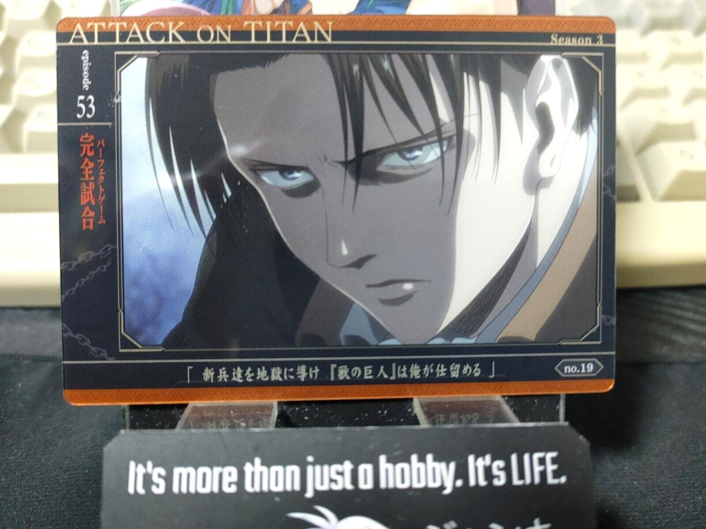 Attack on Titan Card Levi 19 Collectible Release AoT JAPAN