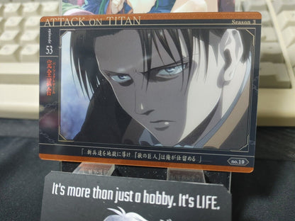 Attack on Titan Card Levi 19 Collectible Release AoT JAPAN