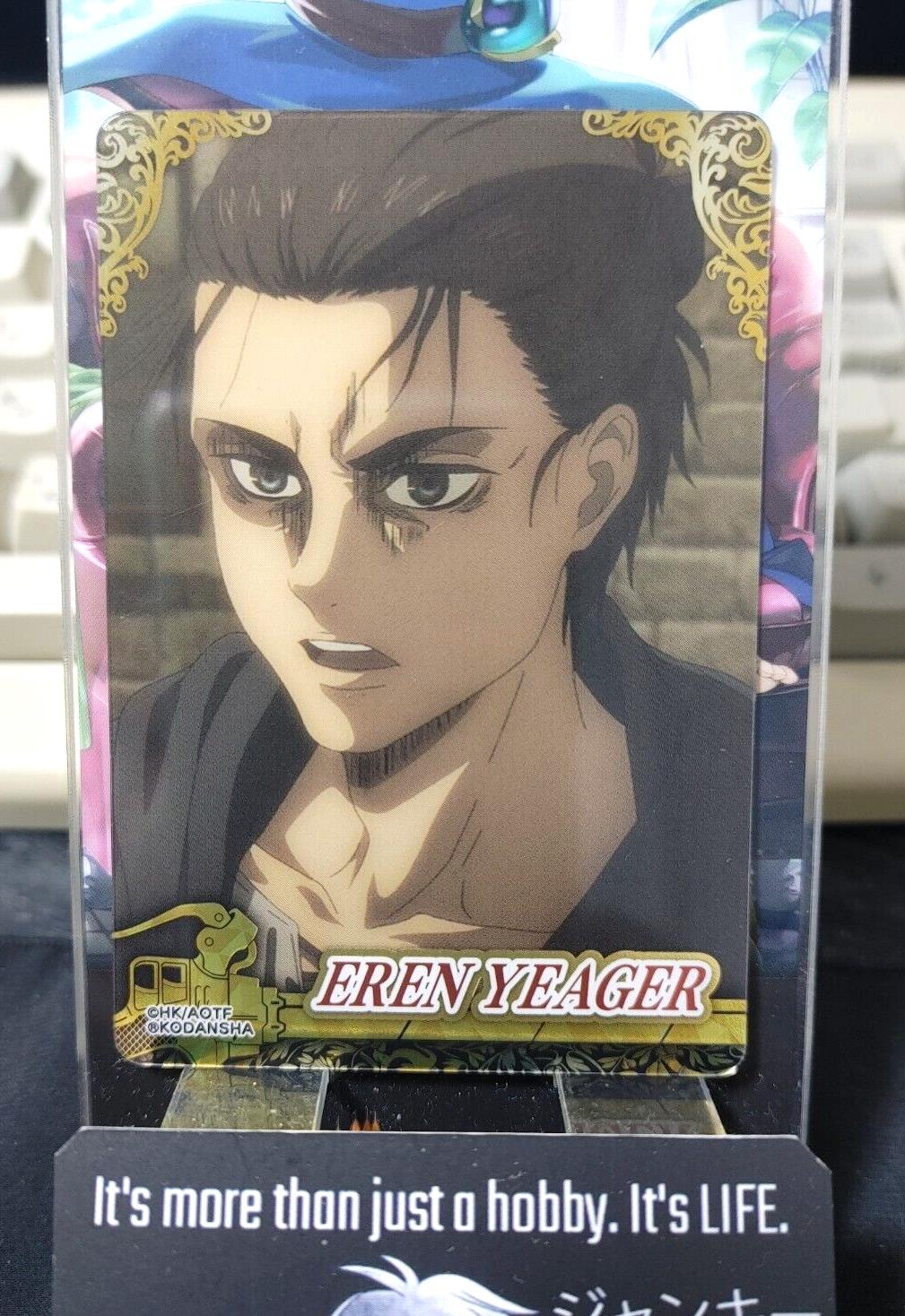 Attack on Titan Card Eren Yeager M Collectible Release AoT JAPAN