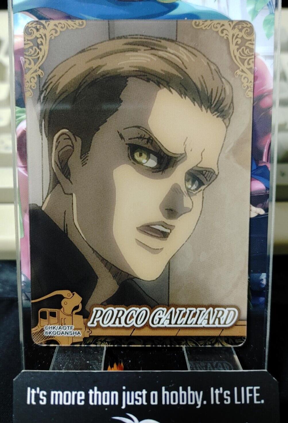 Attack on Titan Card Porco Galliard M Collectible Release AoT JAPAN