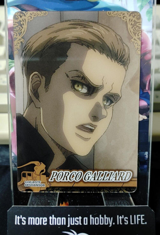 Attack on Titan Card Porco Galliard M Collectible Release AoT JAPAN