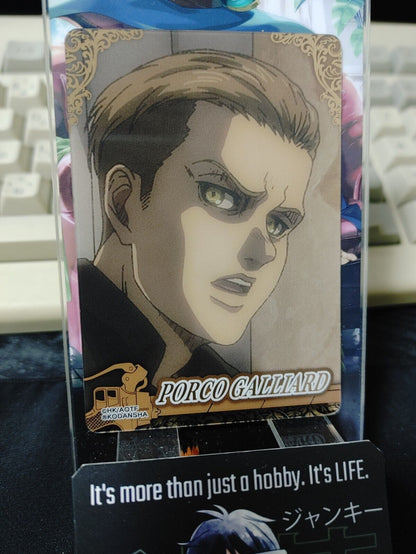 Attack on Titan Card Porco Galliard M Collectible Release AoT JAPAN