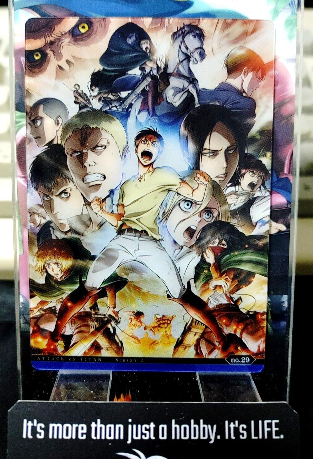 Attack on Titan Card Eren Erwin Levi Dynamic Collectible Release AoT JAPAN