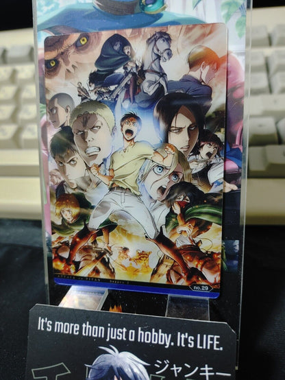 Attack on Titan Card Eren Erwin Levi Dynamic Collectible Release AoT JAPAN