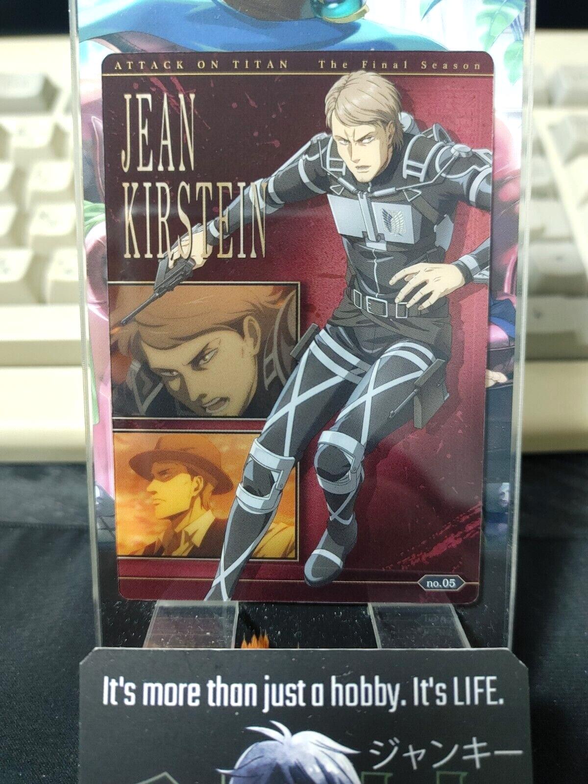 Attack on Titan Card Jean 05 Collectible Release AoT JAPAN