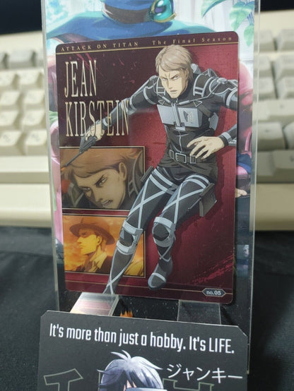 Attack on Titan Card Jean 05 Collectible Release AoT JAPAN