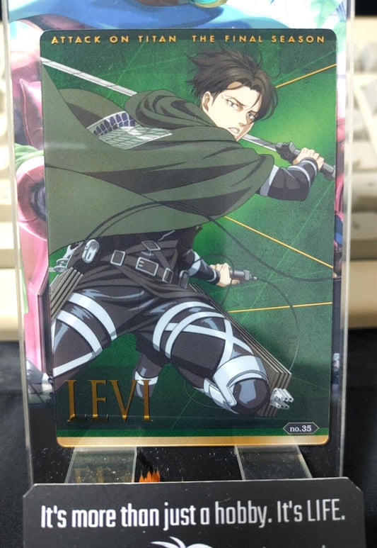 Attack on Titan Card Levi 35 Collectible Release AoT JAPAN