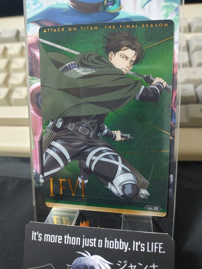 Attack on Titan Card Levi 35 Collectible Release AoT JAPAN