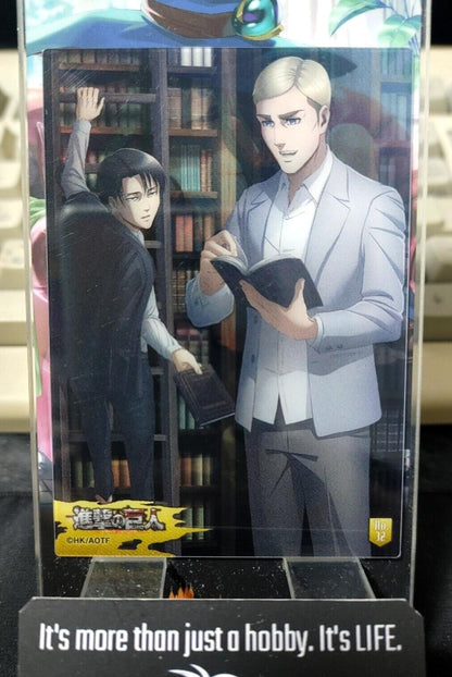 Attack on Titan Card Erwin Levi Clear Collectible Release AoT JAPAN