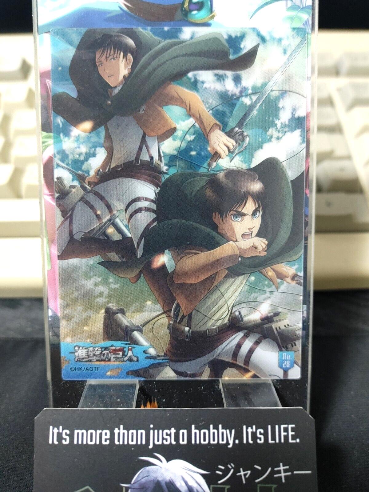 Attack on Titan Card Eren Levi Clear Collectible Release AoT JAPAN