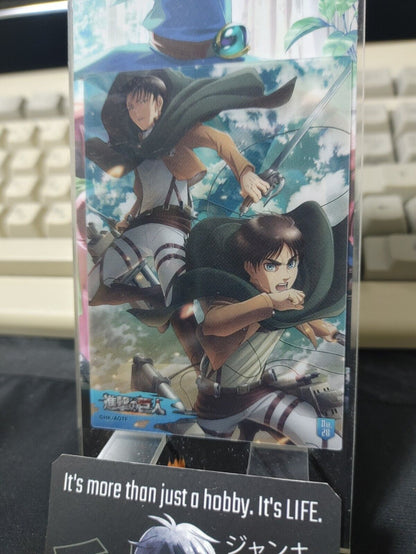 Attack on Titan Card Eren Levi Clear Collectible Release AoT JAPAN