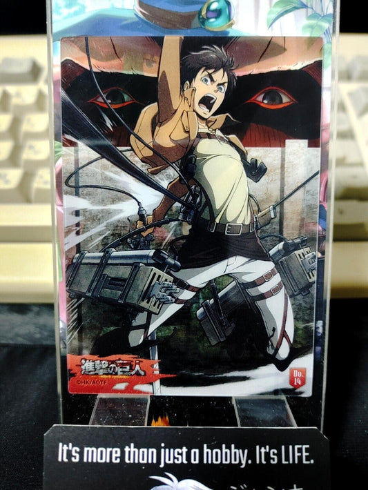 Attack on Titan Card Eren 14 Clear Collectible Release AoT JAPAN