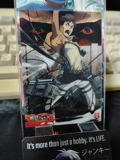 Attack on Titan Card Eren 14 Clear Collectible Release AoT JAPAN