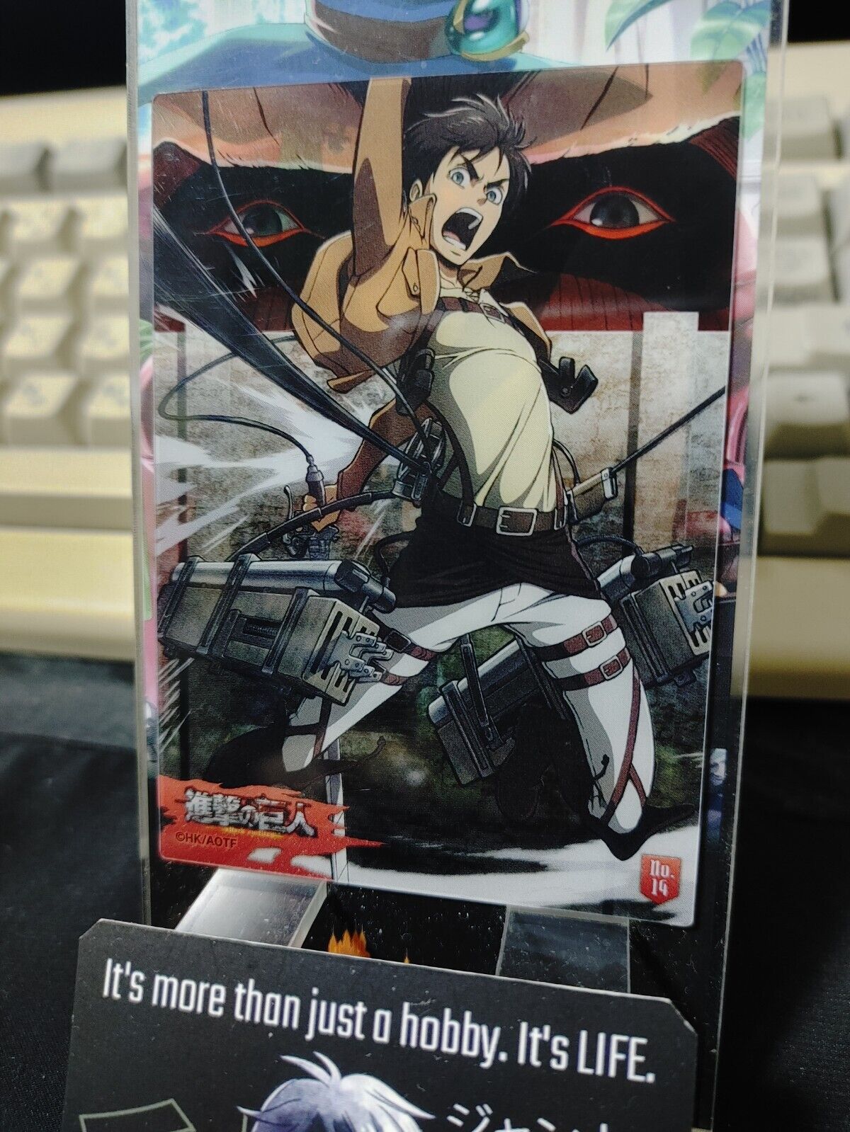 Attack on Titan Card Eren 14 Clear Collectible Release AoT JAPAN