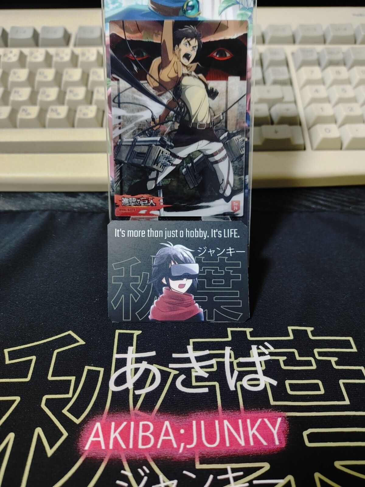 Attack on Titan Card Eren 14 Clear Collectible Release AoT JAPAN