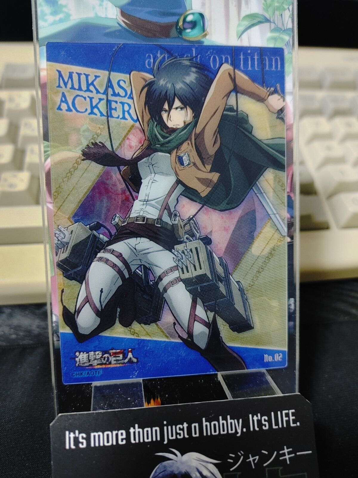 Attack on Titan Card Mikasa 02 Clear Collectible Release AoT JAPAN