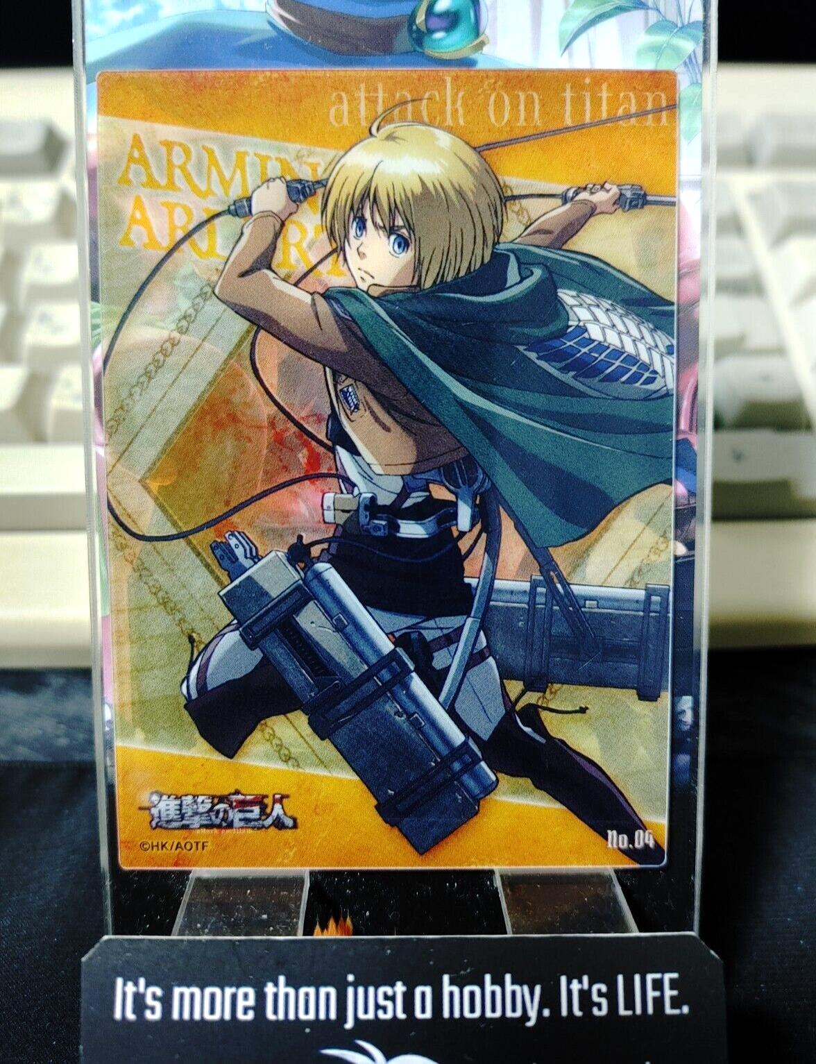 Attack on Titan Card Armin 04 Clear Collectible Release AoT JAPAN